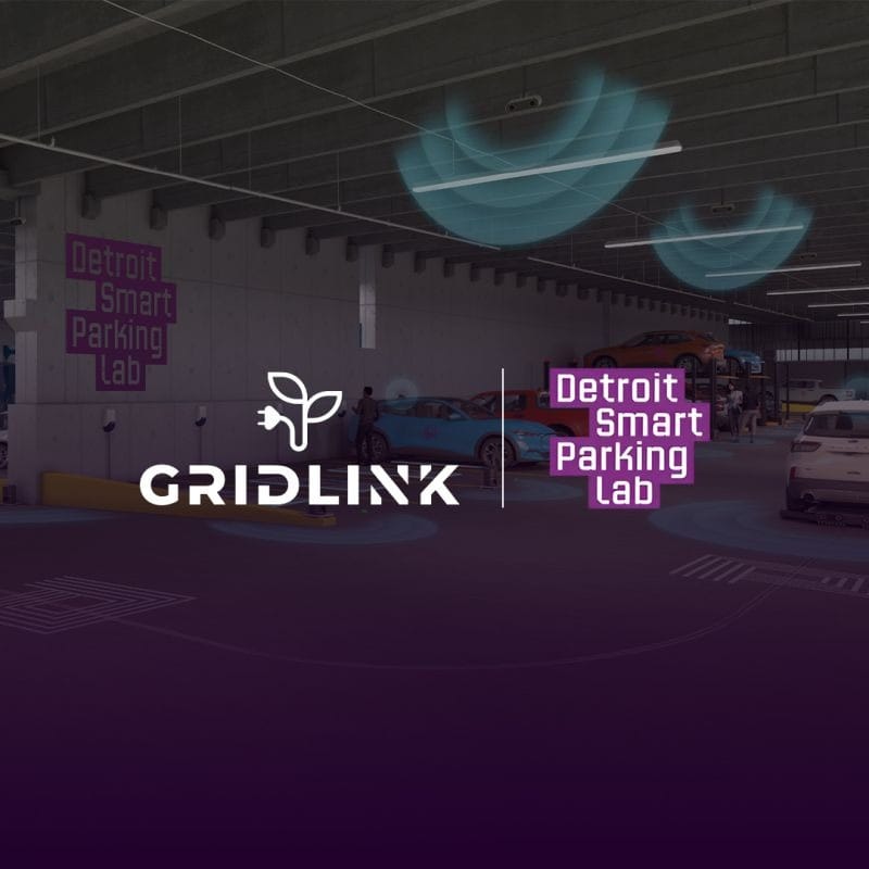 Detroit Smart Parking Lab EV charging station
